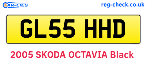 GL55HHD are the vehicle registration plates.