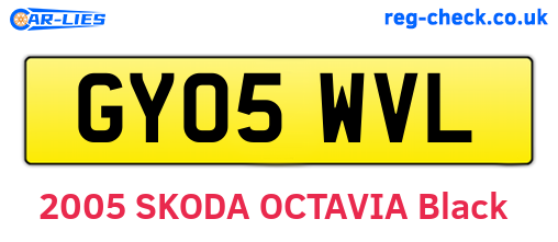GY05WVL are the vehicle registration plates.