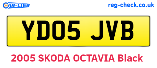 YD05JVB are the vehicle registration plates.