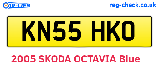 KN55HKO are the vehicle registration plates.