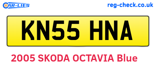 KN55HNA are the vehicle registration plates.