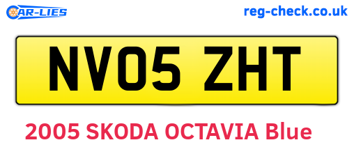 NV05ZHT are the vehicle registration plates.