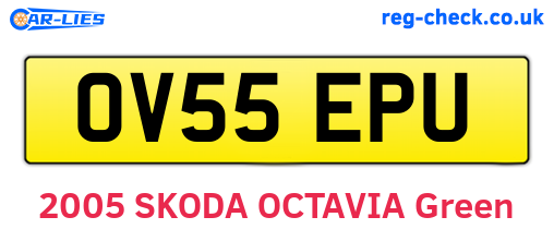 OV55EPU are the vehicle registration plates.