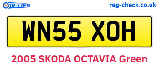 WN55XOH are the vehicle registration plates.