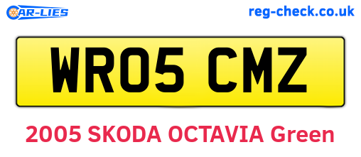 WR05CMZ are the vehicle registration plates.