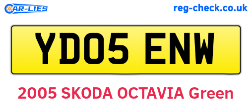 YD05ENW are the vehicle registration plates.