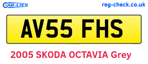 AV55FHS are the vehicle registration plates.