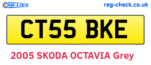 CT55BKE are the vehicle registration plates.