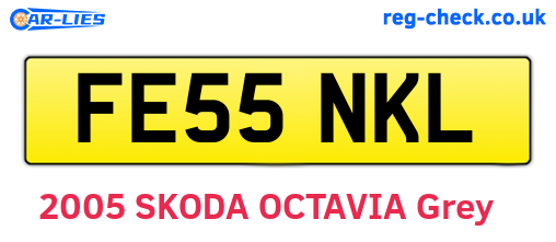 FE55NKL are the vehicle registration plates.