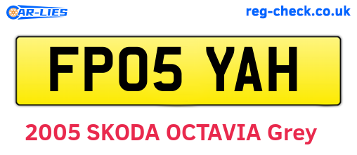 FP05YAH are the vehicle registration plates.