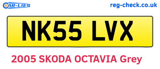 NK55LVX are the vehicle registration plates.