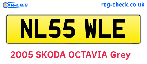 NL55WLE are the vehicle registration plates.