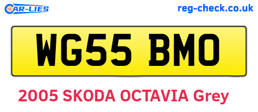 WG55BMO are the vehicle registration plates.