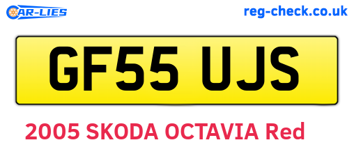 GF55UJS are the vehicle registration plates.