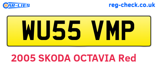 WU55VMP are the vehicle registration plates.