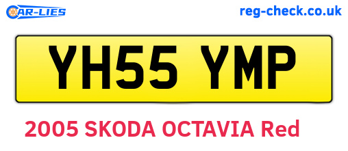 YH55YMP are the vehicle registration plates.