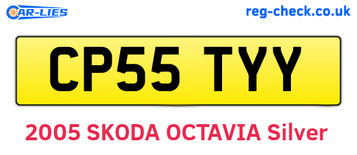 CP55TYY are the vehicle registration plates.