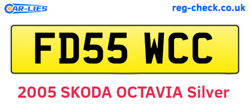 FD55WCC are the vehicle registration plates.