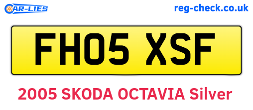 FH05XSF are the vehicle registration plates.