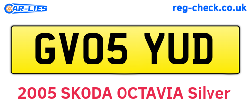 GV05YUD are the vehicle registration plates.