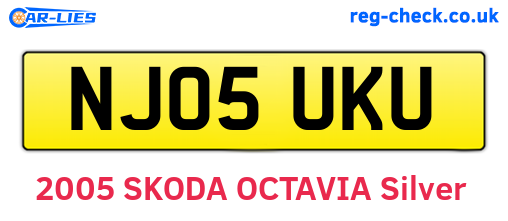 NJ05UKU are the vehicle registration plates.