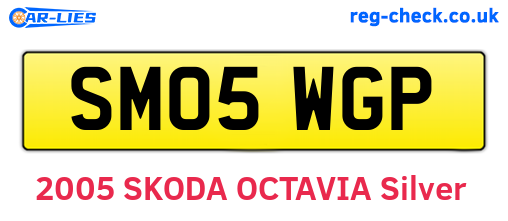SM05WGP are the vehicle registration plates.