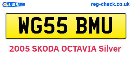 WG55BMU are the vehicle registration plates.