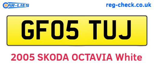 GF05TUJ are the vehicle registration plates.