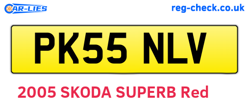 PK55NLV are the vehicle registration plates.