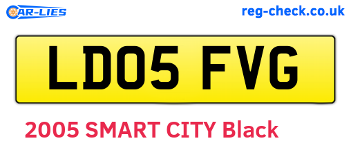 LD05FVG are the vehicle registration plates.