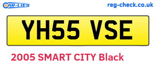 YH55VSE are the vehicle registration plates.