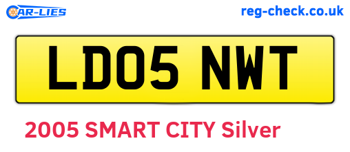 LD05NWT are the vehicle registration plates.