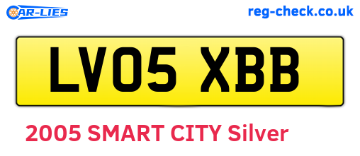 LV05XBB are the vehicle registration plates.