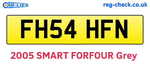 FH54HFN are the vehicle registration plates.