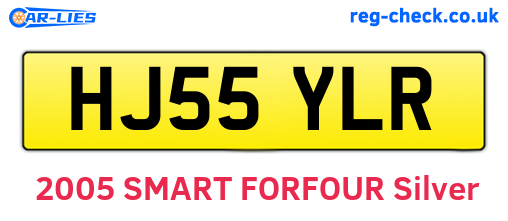 HJ55YLR are the vehicle registration plates.