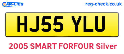 HJ55YLU are the vehicle registration plates.