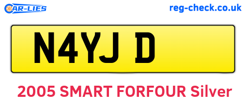 N4YJD are the vehicle registration plates.