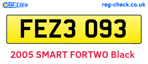 FEZ3093 are the vehicle registration plates.