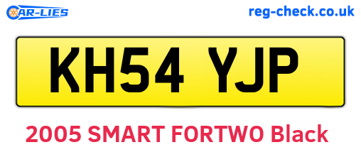 KH54YJP are the vehicle registration plates.