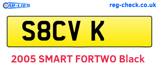 S8CVK are the vehicle registration plates.