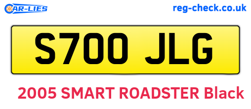 S700JLG are the vehicle registration plates.