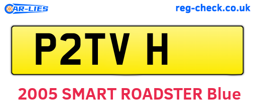 P2TVH are the vehicle registration plates.