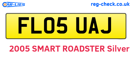 FL05UAJ are the vehicle registration plates.