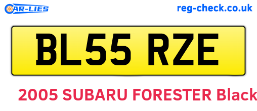 BL55RZE are the vehicle registration plates.