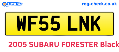 WF55LNK are the vehicle registration plates.