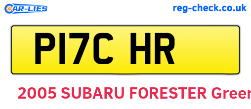 P17CHR are the vehicle registration plates.