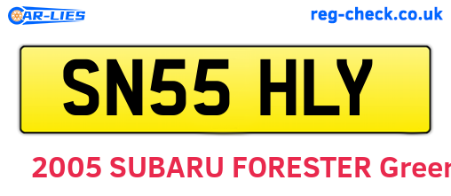 SN55HLY are the vehicle registration plates.