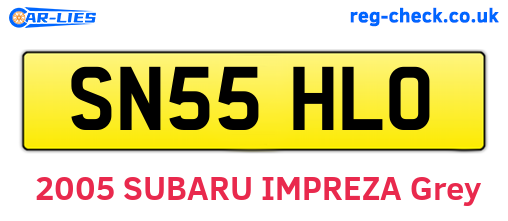 SN55HLO are the vehicle registration plates.