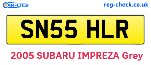 SN55HLR are the vehicle registration plates.