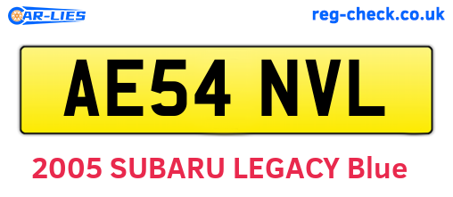 AE54NVL are the vehicle registration plates.